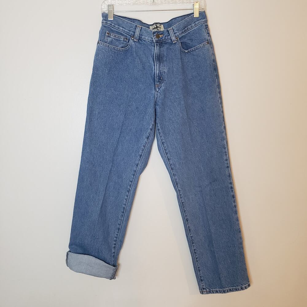 L.L. Bean High Rise Mom Jeans Size 10
